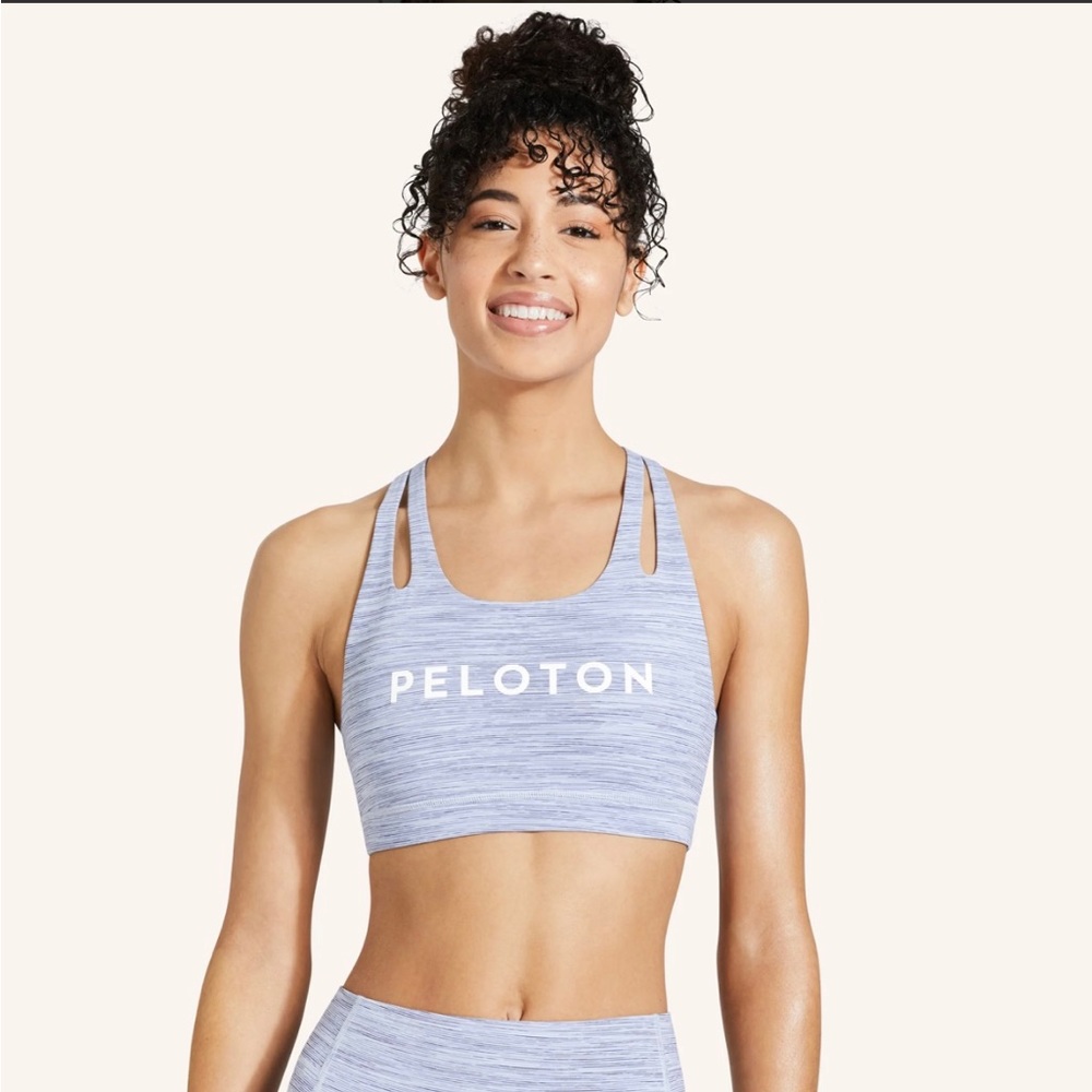 PELOTON
Push Onward Heather Splice Shoulder Bra (Medium)